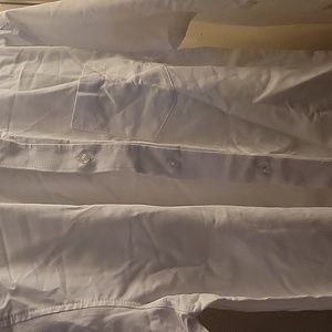 Boys Izod white button-down dress shirt.  New with tags. Size 18 regular.